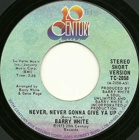 Barry White: Never, Never Gonna Give Ya Up (1973)